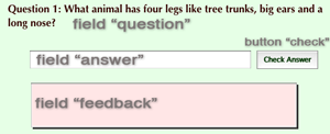 Short answer layout.